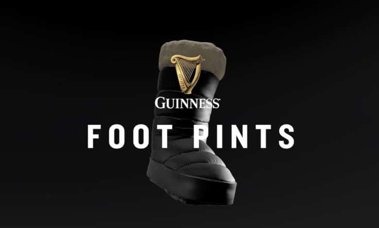 Foot Pints | Botas de Guinness para anda por la nieve